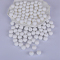 Round Silicone Focal Beads, White, 15mm, Hole: 2mm