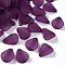 Transparent Frosted Acrylic Pendants, Petaline, Dark Orchid, 17x14x2.5mm, Hole: 1.8mm, about 2330pcs/500g