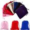 NBEADS 18 Pcs Velvet Bags, Drawstring Jewelry Pouches Rectangle Gift Bags for Wedding, Candy Bags, Party Favors, 12x10cm