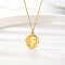 Stainless Steel Knight Helmet Pendant for Women's Daily Wear
