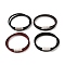 Microfiber Leather Braided Double Loops Wrap Bracelet with 304 Stainless Steel Magnetic Clasp for Men Women, Mixed Color, 16-3/4 inch(42.5cm)