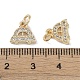 Латунные микропаве прозрачные подвески с фианитом KK-S367-13B-3
