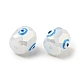 Непрозрачные стеклянные бусы GLAA-F121-02A-3