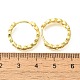 Серьги-кольца из латуни с прозрачным фианитом EJEW-M047-18G-5