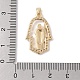 Латунные подвески с фианитами KK-Z050-04G-3