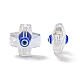 Прозрачные стеклянные бусины GLAA-F121-09F-2