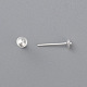 Фурнитура для сережек-гвоздиков из нержавеющей стали 304 STAS-H436-25S-6mm-2