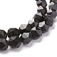 Синтетические бирюзовые бусины с золотой линией TURQ-F016-03B-06-3