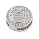Латунные микро проложить кубического циркония слайд подвески ZIRC-I068-28P-2