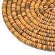 Нити бусин из натуральной желтой океанической яшмы G-P575-B32-4x1mm-3