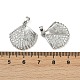 Латунные микро проложить кубического циркония подвески KK-C093-07P-3