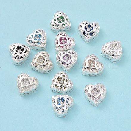Экологически чистые многожильные звенья из латуни с фианитом KK-D076-08B-S-1