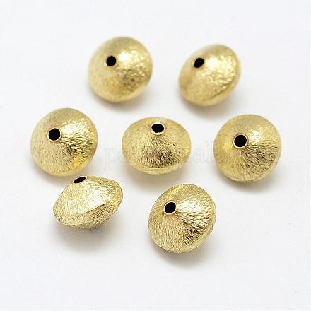 Латунные текстурированные бусины KK-P095-48-1