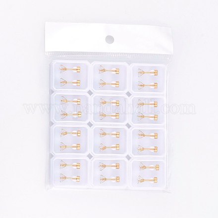 Заглушки для мочки уха из нержавеющей стали 304 EJEW-H362-06G-3mm-1