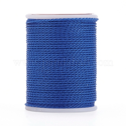 Круглый вощеный полиэфирный шнур YC-G006-01-1.0mm-08-1