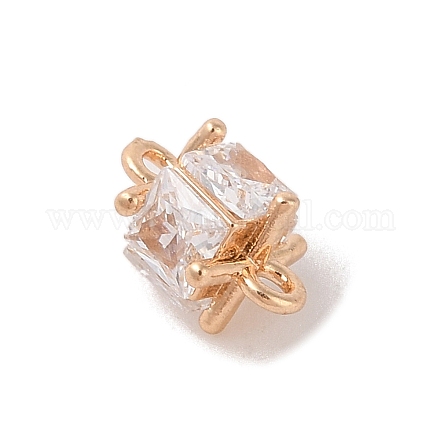 Латунные подвески-коннекторы со стеклом KK-B100-074G-01-1