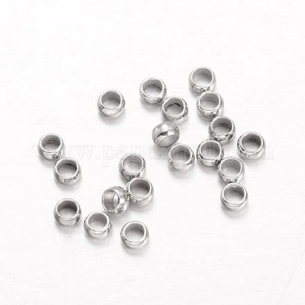 Зажимные бусины из латуни X-KK-L134-32P-1