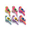 6 Styles Printed Natural Wooden Beads, Dyed, Bird, Mixed Color, 31x17x5mm, Hole: 1.6mm, about 830pcs/500g