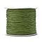 Nylon Thread, Nylon Jewelry Cord for Custom Woven Jewelry Making, Dark Olive Green, 0.6mm, about 142.16 yards(130m)/roll