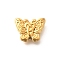 Ion Plating(IP) 304 Stainless Steel Beads, Butterfly, Real 18K Gold Plated, 10.5x13.5x4.5mm, Hole: 2mm