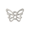Non-Tarnish 201 Stainless Steel Pendants, Butterfly Charm, Stainless Steel Color, 12x17x1mm, Hole: 1.8mm