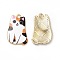 Alloy Enamel Pendants, Cadmium Free & Nickel Free & Lead Free, Golden, Cat Charms, Colorful, 25x16x3mm, Hole: 1.8mm