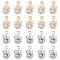 Alloy Clear Cubic Zirconia Charms, Butterfly Shape, Mixed Color, 12x7~7.5x5.5mm, Hole: 1mm, 2 colors, 50pcs/color, 100pcs/box
