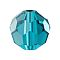 Preciosa® Crystal Beads, Czech Crystal, 451 19 602 Round, 60100 Indicolite, 6mm, Hole: 1.2mm