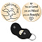 1Pc 201 Stainless Steel Commemorative Coins, Inspirational Quote Coin, Flat Round, with 1Pc PU Leather Guitar Clip, Heart, Coin: 30x2mm