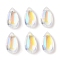 Transparent Glass Charms, Teardrop, Clear, 14x8x5.2mm, Hole: 1.2mm, 10Pcs/set