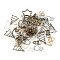 Alloy Findings, for Epoxy Resin Making, Mixed Shapes, Mixed Color, 13~65x17~57x1.5~4mm, Hole: 2~3mm