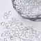 Glass Seed Beads, Dyed, Transparent Colours, For Nail Art Decoration, No Hole/Undrilled, Chip, Clear, 1~3x1~1.5x1~1.5mm, about 450g/bag