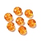 K9 Glass Imitation Austrian Crystal Beads, Faceted, Rondelle, Dark Orange, 8x5~5.5mm, Hole: 1.2~1.5mm