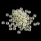 Glass Seed Beads, AB Color, Rondelle, Champagne Yellow, 4x3mm, Hole: 1.2mm,  20g/bag