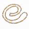 304 Stainless Steel Figaro Chain Necklaces, with Lobster Claw Clasps
, Golden & Stainless Steel Color, 23.62 inch(60cm), 5x1.2mm