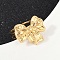 304 Stainless Steel Cuff Rings, Bowknot, Golden, 21x17.5mm, Inner Diameter: 17mm