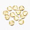 304 Stainless Steel Charms, Flat Round, Real 24K Gold Plated, 10x0.3mm, Hole: 1mm