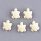 Synthetic Coral Beads, Dyed, Sea Turtle, Cornsilk, 12x10x5.5mm, Hole: 1.2mm