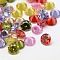 Cubic Zirconia Cabochons, Grade A, Faceted, Diamond, Mixed Color, 6x4mm
