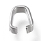 Non-Tarnish 201 Stainless Steel Quick Link Connectors, Linking Rings, Oval, 7.5x6.5x2.6mm