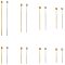 PandaHall 800pcs 8 Sizes Brass Head Pins Golden/Silver Ball Head Pin for Beads Earrings Jewelry Making, Ball: 2mm
