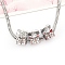 Alloy Rhinestone European Beads, Large Hole Beads, Christmas Theme, Box, 12x9.5x9.5mm, Hole: 4.5mm