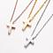 304 Stainless Steel Pendant Necklaces, with Lobster Clasps, Cross, Mixed Color, 18.11 inch(46cm)