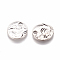 Alloy Pendants, Cadmium Free & Lead Free, Flat Round, Antique Silver, 13x1mm, Hole: 2mm