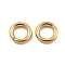 304 Stainless Steel Jump Rings, Soldered Jump Rings, Closed Jump Rings, Golden, 18 Gauge, 5x1mm, Inner Diameter: 3mm