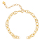 Bracelet Makings, with Brass Mariner Link Chains, 304 Stainless Steel Lobster Claw Clasps & Open Jump Rings, Real 18K Gold Plated, 5-7/8 inch(15cm), 5pcs/box