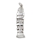 Brass Micro Pave Cubic Zirconia Pendants, with Jump Ring, Fish Charms, Rack Plating, Long-Lasting Plated, Lead Free & Cadmium Free, Platinum, 36.5x9x4mm, Hole: 3mm