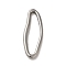 Non-Tarnish 304 Stainless Steel Linking Rings, Oval, Stainless Steel Color, 30x11x2.5mm