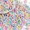 Glass Seed Beads, Round Hole, Peanut, Mixed Color, 3.5x6x3.5mm, Hole: 0.8mm, about 4500pcs/pound