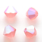 Preciosa® Crystal Beads, Czech Crystal, Bicone(451 69 302 Rondelle), 70030 20019 Rose Peach AB Matt, 6mm, Hole: 1mm